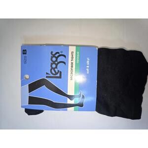 Leggs Microfiber Tights – Black – Size B